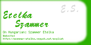 etelka szammer business card